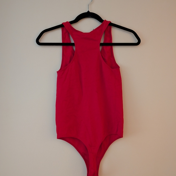Red Sleeveless Bodysuit - Picture 2 of 2